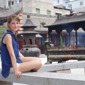 城隍庙偶遇德国妹子