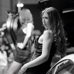 2013西安国际汽车展览会【车模篇 黑白片】