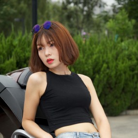 城市运动公园机车女郎 采风