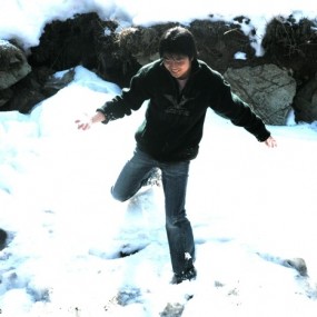 翻到旧时几张大雪天的照片