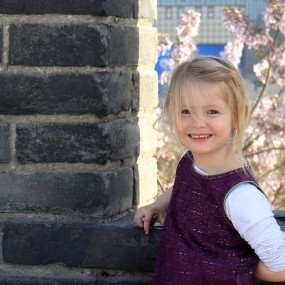 城墙上的小天使