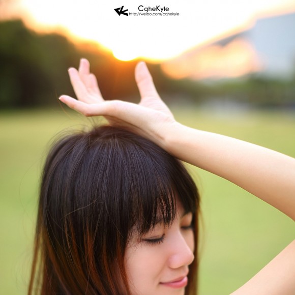 公园里的大逆光