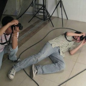 工作室给一些名人拍片子的花絮