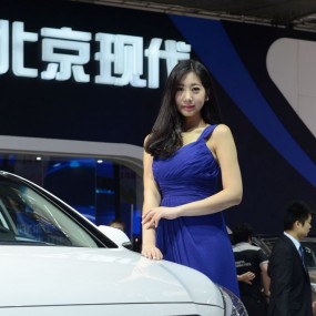 国庆车展——【北京现代】靓丽车模