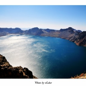 长白山天池及村落