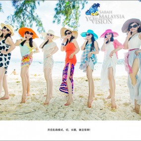 游沙巴之带着闺蜜1