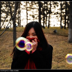 曲江活动美女二（泡泡）