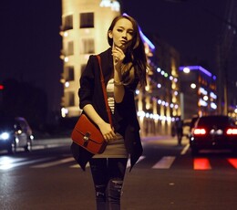 约个模特街头单拍