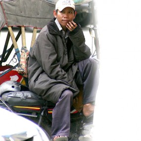 印尼风情：出租三轮车