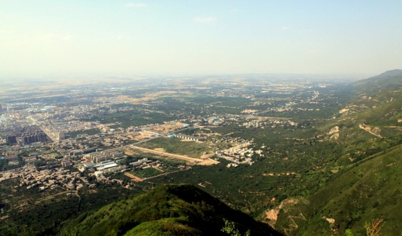 俯瞰；临潼区全景