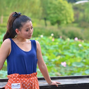 永阳公园人像习作。2012.7.30