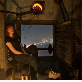 基辅的南大桥看日出