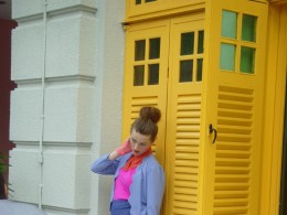 偶遇新加坡街头拍模特