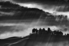 大静黑白风景作品