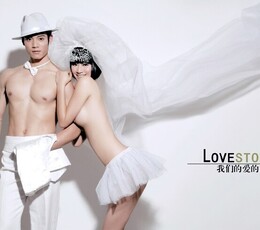 90后新娘婚纱照