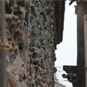 城隍庙，琉璃瓦，斑驳九龙壁