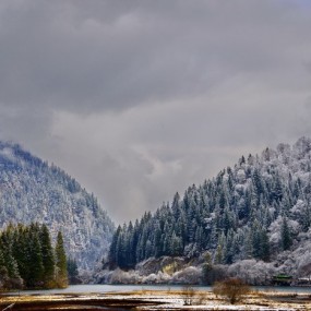 携 冬日九寨之旅  给大家拜年了 ^  ^