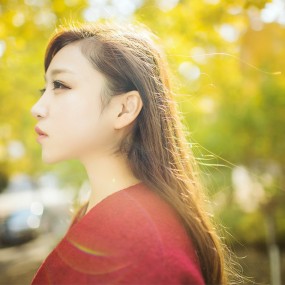 秋天的环境人像