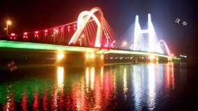 汉中龙岗大桥夜景