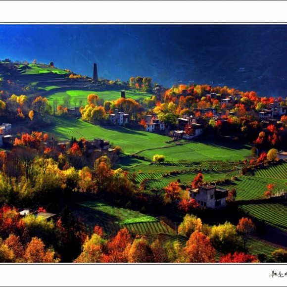 中国最美乡村丹巴秋色