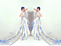 青花瓷。。。。。模特：岩岩