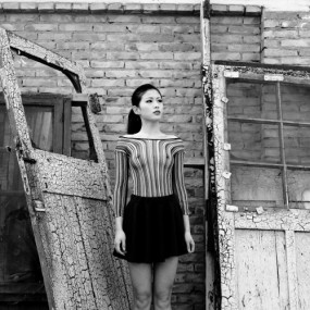 情绪的黑白人像