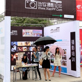 五一车展花絮合影