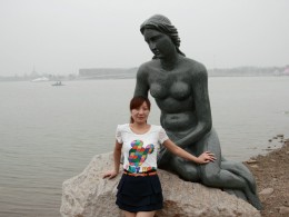 周日，和老郭一起去世园会捏的人像