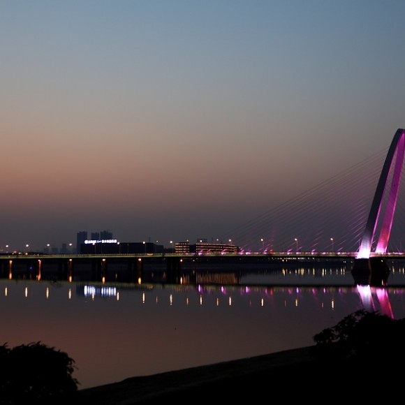 斜拉桥（西安.浐灞.夜晚）