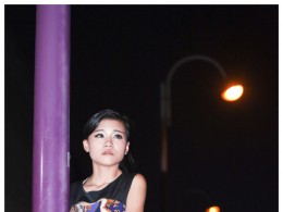 2013/7/7含光门夜拍美女