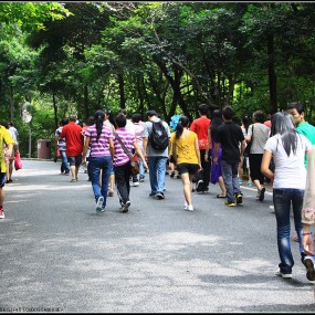 国庆节第一天登白云山（广州）