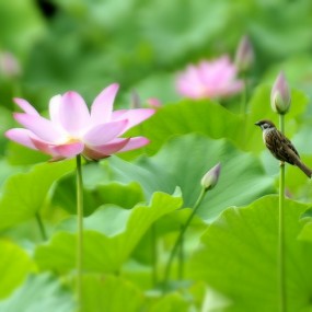 ——莲湖公园的荷花也娇艳——