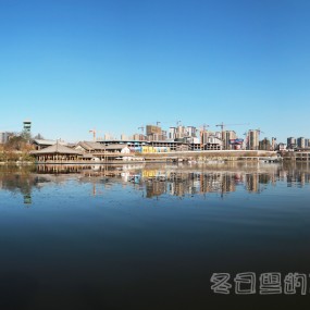 冬日里的西安南湖