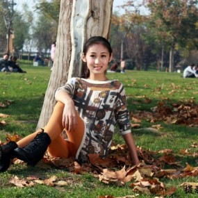 曲江池遗址公园人像美女模特外拍活动