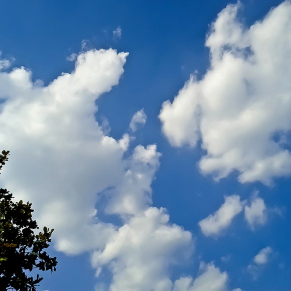 手机拍摄西安的云